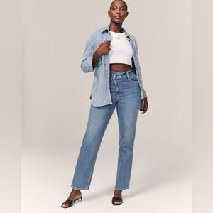 A&F Dad High Rise Jeans - Curve Love